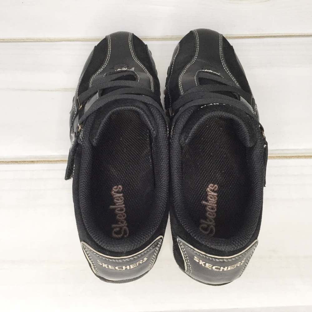 SKECHERS Black Mary Jane Slip On Walking Shoes 7 - Picture 6 of 8